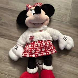 Disney Store Christmas Minnie Plush 2015